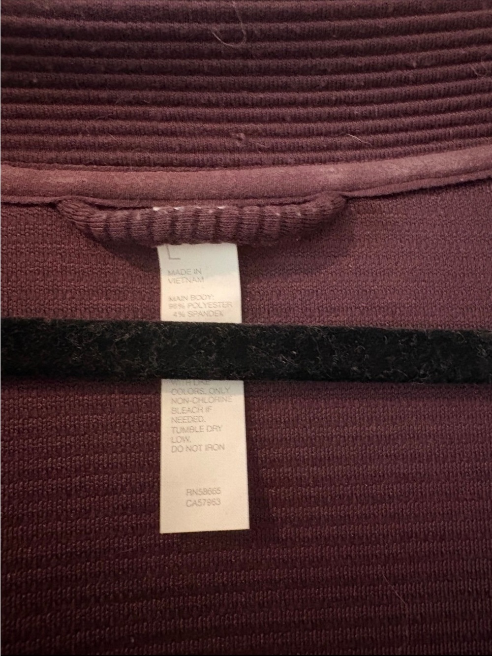 Zella Half-Zip Drawstring Pullover - Plum - Picture 3 of 3